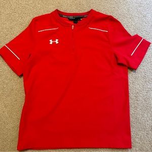 Boys Large (L) baseball hitting jacket red under armour